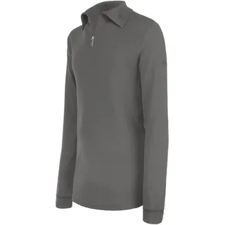 Brandsseller Herren Troyer mit Half-Zip – Leichter Baumwollpullover mit Reißverschluss und Kragen, weich, bequem & atmungsaktiv, ideal für Freizeit & Alltag – Grau, Größe 48