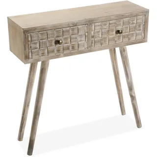 Versa Anish Konsolentisch 81,5 x 25 x 80 cm Braun Grau