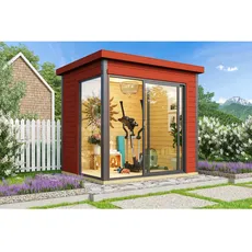 Bild von Domeo Mini Gartenhaus schwedenrot (41534)