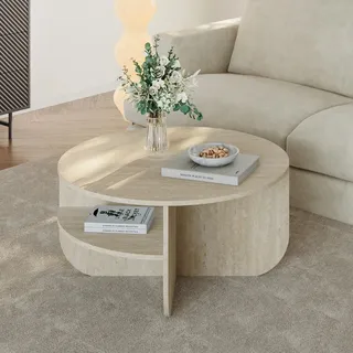 [en.casa] Reykhon Beige Holz 80 x 41 cm