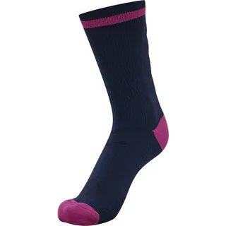 hummel Elite Indoor Low Pa socks, BLACK IRIS/SUGAR PLUM, 39 EU