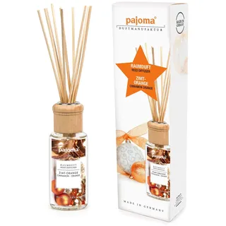 pajoma® Raumduft 100 ml inkl. Duftstäbchen, Zimt-Orange Flüssigkeit 0,1 l