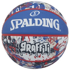 Spalding Unisex – Erwachsene Graffiti Sz6 Ball, Blue/Red, 7