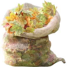 NOOR Laubsäcke aus Jute 70 x 100cm I 3 Stück kompostierbare Gartensäcke zum Laubsammeln I Große, lebensmittelechte Kartoffelsäcke mit ausreichendem Luftstrom I Biologisch abbaubarer Jutesack