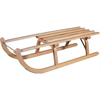 Sport 2000 Davos Hörnerrodel Schlitten Holzschlitten Rodel hellbraun 115
