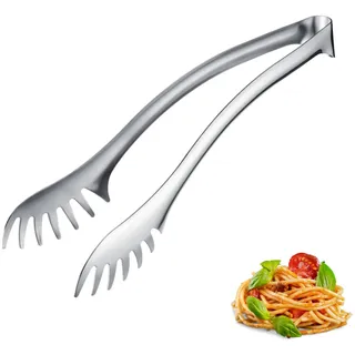 Westmark Spaghetti- und Buffetzange Pro Küchenzange Edelstahl Silber 29,5 cm
