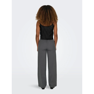 Trägertop ONLY "ONLLECEY SL KNOT SINGLET NOOS WVN", Damen, Gr. L, schwarz, Web, Obermaterial: 63% Polyester, 27% Viskose, 10% Nylon, unifarben, regular fit normal, Rundhals, Tops Trägertop, Materialmix, regular fit