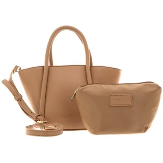 SEIDENFELT MANUFAKTUR Umhängetasche Lyngby Mini Shopper Cookie Dough/Gold beige