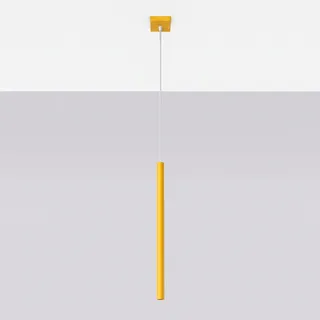 Pendelleuchte PASTELO 1 gelb 1xG9 8W Stahl 120x8x8cm Sollux Lighting - Gelb