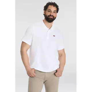 Poloshirt LEVI'S PLUS "BIG O.G. BATWING POLO", Herren, Gr. 4XL (72/74), weiß, Piqué, Obermaterial: 100% Baumwolle, normal, ohne Ausschnitt, Bündchen, Shirts Poloshirt