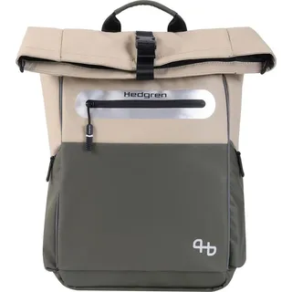 Hedgren Pendlerfahrradkette Rucksack Beige/Olive