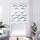 Doppelrollo Wellen Design 105 x 200 cm grau/weiß
