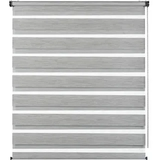GARDINIA Doppelrollo de Luxe 160 x 180 cm grau