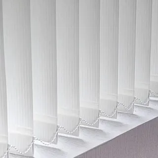 NIANXINN Verdunkelung Lamellenvorhang Weiß Vertikaljalousie,Lamellenbreite 98mm,Blickdicht lichtdurchlässig Tür Fenster Lamellen Rollo Schiebegardine,Anpassbar,Breite x Höhe (140cm x 180cm)