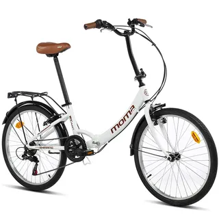 moma bikes Faltbares Fahrrad, TOP Class 24“, Aluminium 6 Gänge, Komfortsattel