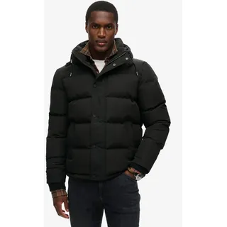 Superdry Steppjacke »Everest Hooded Puffer Jacket« mit Kapuze, schwarz