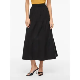 VILA Maxirock Damen Schwarz 42