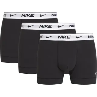 Nike Herren Everyday Cotton Stretch Trunks 3Pk, Black/Black/Black, XL