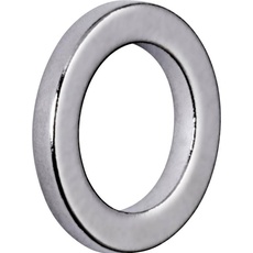 Bild Magnet (Ø x H) 12mm x 1.5mm Ring Silber 10 Stück)