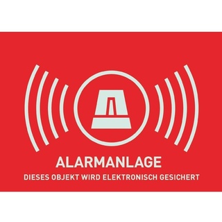 ABUS AU1323 Warnaufkleber Alarm 74 x H) 74mm x 52.5mm