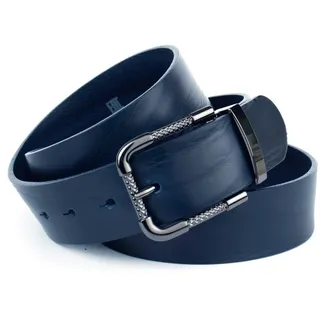 Anthoni Crown Damengürtel Leder dunkelblau 110