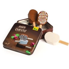 Erzi 14031 Mini Eis Chocis in der Dose aus Holz, Kaufladenartikel für Kinder, Rollenspiele