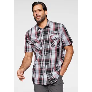 Man's World Kurzarmhemd, mit zwei Brusttaschen, rot