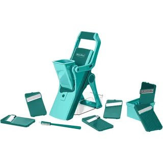 Genius Nicer Dicer Mando Gemüsereibe 12-tlg. Türkis