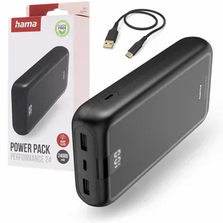 Hama Performance 24" 24000 mAh externer Akku mit 1x USBC - 2x USB-A 24000 mAh