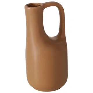 Boltze Home Vase Miroza 18 cm , Hellbraun , Keramik , 18.2 cm , Dekoration, Vasen, Keramikvasen