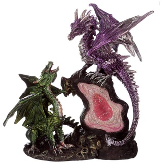 Puckator Dark Legends Schatzgeode Drache - Heimdekoration - Geode Drache - Ornamente - Harz - Wohnaccessoires - - Wohnzimmer-Accessoires - Fantasie-Geschenke Für Männer