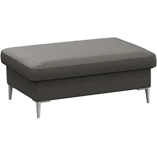 Pouf FLEXLUX "Fiore", grau (warm mineral), B:97cm H:34cm T:66cm, Aluminium, Poufs, Pouf, Kaltschaum, Füße Alu