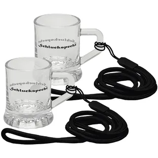 Shotglas Schluckspecht 25ml 2er Set | Schnaps | Schnapsglas | Party | Feiern