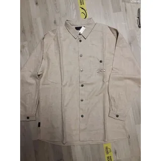 F2 Trail ecru brown Flanell Herren Hemd warm Flanellhemd, Größe: XL