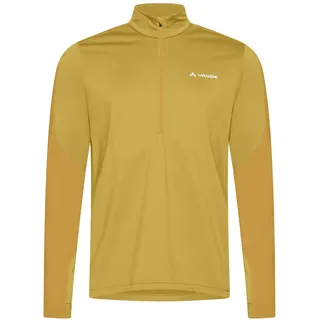 Vaude Herren Fleecepullover Livigno Halfzip II, warm, schnell trocknend, atmungsaktiv, Passform: Slim fit, hay, L