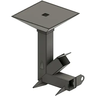 Rohrofen-Grill mit Grillplatte - Raketenofen - Holzkohle - Metall - Freistehend - 1 Rack
