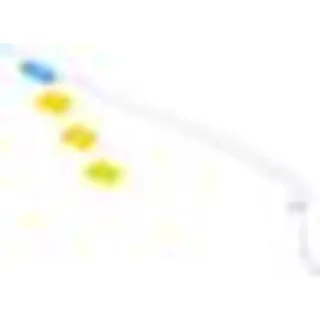 Vitility - Zehenwaschbürste - gelb - Weiß, Gelb, Blau