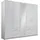 Drehtürenschrank Freiburg 225 x 210 x 58 cm Weiß
