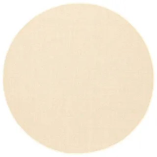 Snapstyle Sisal Natur Teppich Rund 133 x 133 cm Weiß