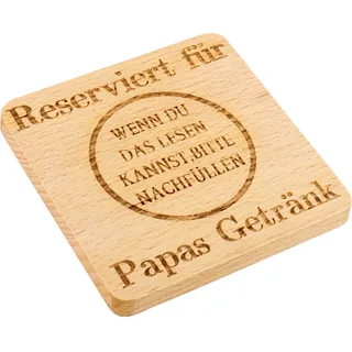 Shoppawhile Geschenke für Papa Geschenk Geburtstag Vater Geschenk Vatertagsgeschenk Untersetzer Holz Papa Lustige Männer Geschenke
