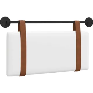 Hängevorderseite Wandmontiert Weiß 100 x 55 x 5 cm Antikes PU - Weiß