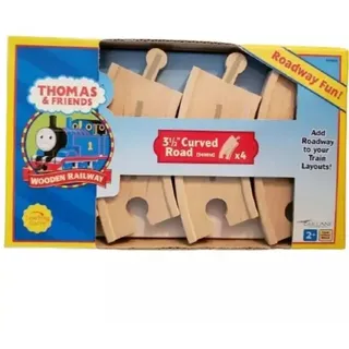 Thomas und seine Freunde: Gebogenes Holzschienen-Set, 90 mm