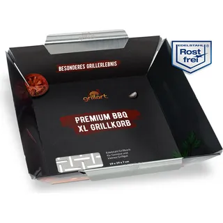 Premium XL Grillkorb aus hochwertigem Edelstahl