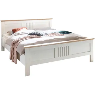 SchlafKONTOR Bett Trient - weiß