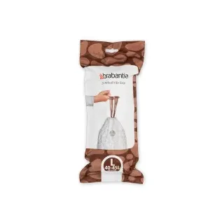 Brabantia PerfectFit 40-45 Liter, mit Zugband, weiß, 20 Stück