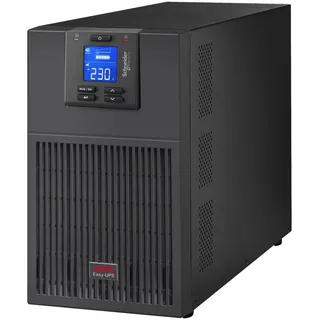 APC Easy UPS On-Line, 3kVA/2700W, 230V, 6x IEC C13 + 1x IEC C19 Ausgänge, Intelligenter Kartensteckplatz, LCD, SRV3KIE