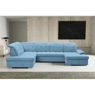 werk2 »Kordula-New Multifunktion Couch, Breite 332cm, bequem, U-Form« Sofa in U-Form mit Schlaffunktion & Bettkasten, Schlafcouch,