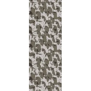 Queence Vinyltapete Benjamin 90x250 cm 0,9 kg grau 34193