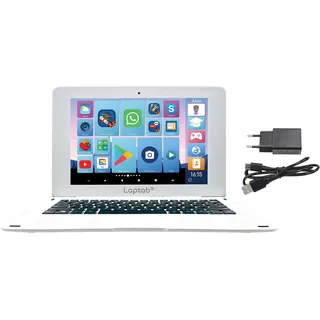 Lexibook LAPTAB® 10 Laptop mit Touchscreen, für die ganze Familie, Lerninhalte und lustige Inhalte, Powered by Android™, Kindersicherung, ultradünn und leicht, LT10IT
