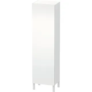 Duravit  L-Cube Hochschrank, eine Tür Anschlag links, 500x363x1760mm, LC1181L8484, Farbe: Weiß Supermatt Dekor